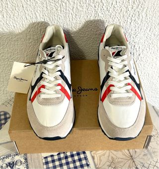 Zapatillas Pepe Jeans Brit Road Blancas Talla 41