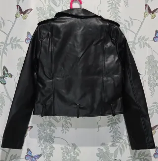 Chaqueta Biker Negra Talla S