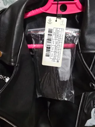 Chaqueta Biker Negra Talla S