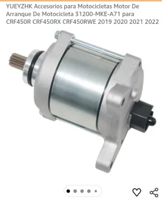 Motor de Arranque YUEYZHK 31200-MKE-A71 CRF450R