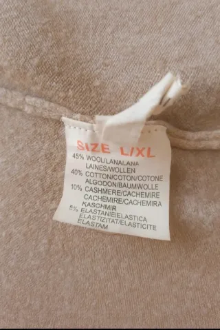 Cardigan lungo in Cachemire taglia XL