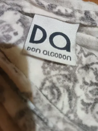 Juego Sábanas Don Algodón Gris/Blanco