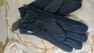 Guantes de Piel Hombre Talla 11 Negro