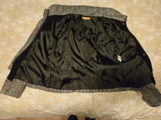 Chaqueta Areline París Tweed Negra y Gris