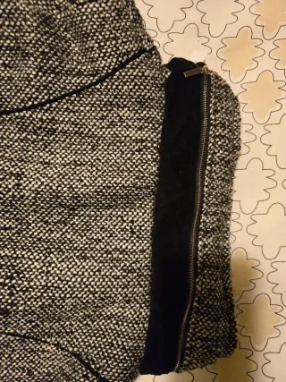 Chaqueta Areline París Tweed Negra y Gris