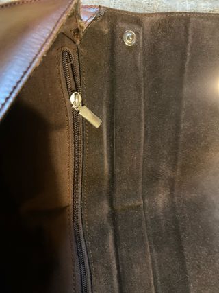 Maletín de piel marrón