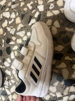 Scarpe Adidas Velcro Bambini Bianche Taglia 32