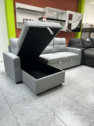 Sofá chaise longue cama NUEVO con arcón