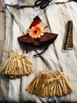 Set 4 piezas disfraz espantapájaros