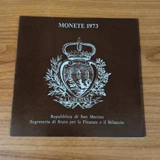 Serie Monete Divisionali Lire San Marino anno 1973