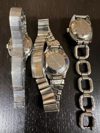 Lote 3 relojes Seiko vintage