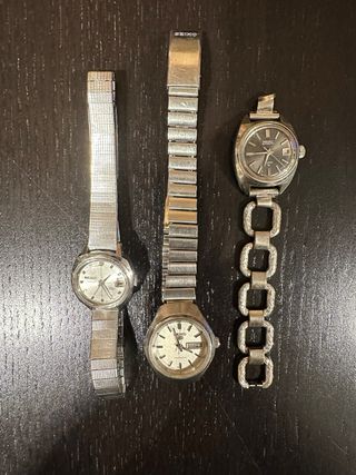 Lote 3 relojes Seiko vintage