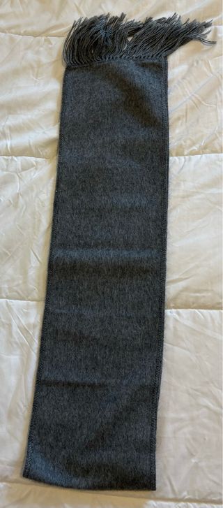 Bufanda de alpaca gris Camargo