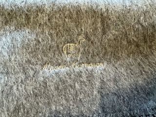 Bufanda de alpaca gris Camargo