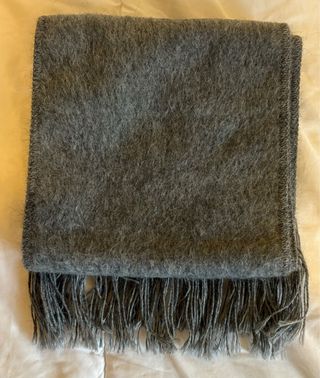 Bufanda de alpaca gris Camargo