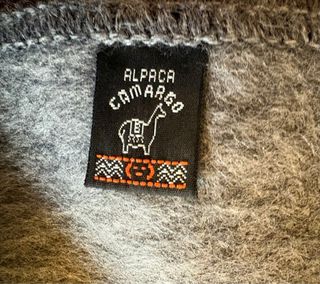 Bufanda de alpaca gris Camargo