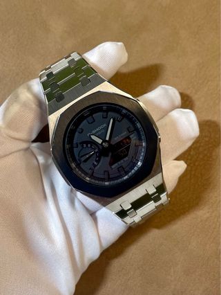 Casio G-Shock GA2100 CasiOak Plata y Negro