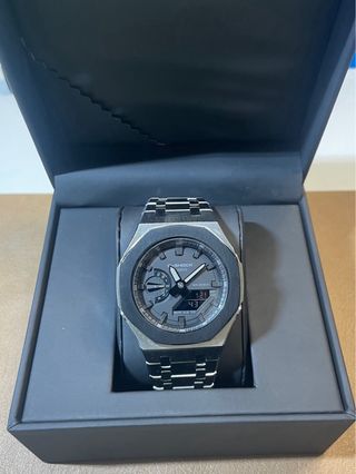 Casio G-Shock GA2100 CasiOak Plata y Negro