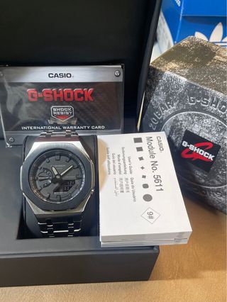 Casio G-Shock GA2100 CasiOak Plata y Negro