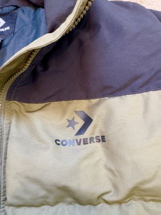 CHAQUETA Converse de plumas verde talla M