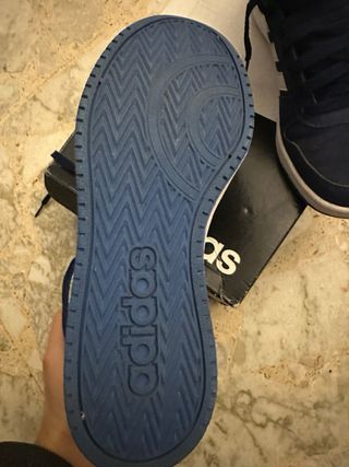 Scarpe Adidas Alte Blu e Bianche