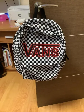 Mochila Vans Cuadros Roja