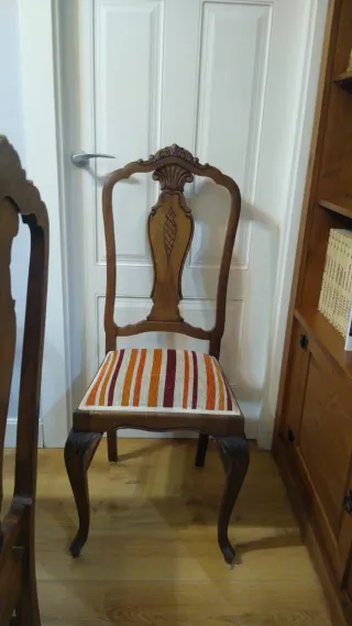 Juego de 6 Sillas de Comedor Madera