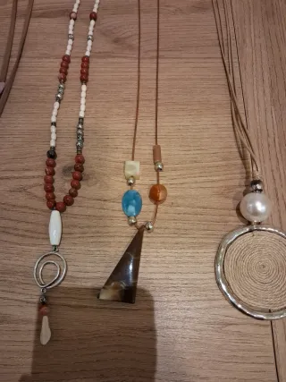 Lote de 4 collares bohemios
