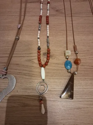 Lote de 4 collares bohemios
