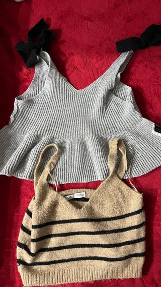 Conjunto 2 Tops ZARA Talla Única