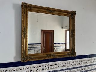 Espejo antiguo dorado