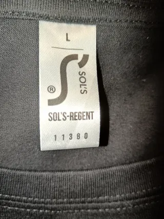 Camiseta Sols Negra Talla L Unisex