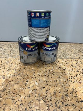 Bruguer Pintura Azulejos Blanca 3 botes
