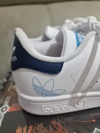Zapatillas Adidas Stan Smith Blancas y Azules