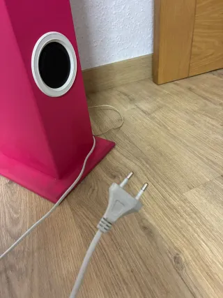 Torre de Sonido Karaoke Blanca y Rosa