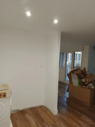 Pladur techos y tabiques con lana de roca pintura