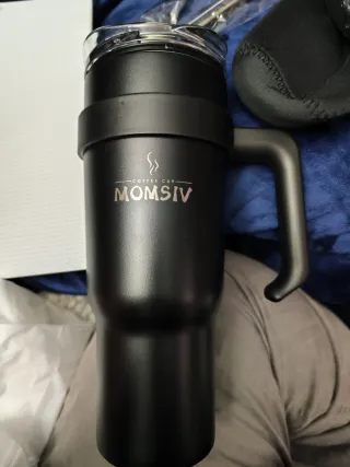 Vaso Térmico MOMISIV Negro con Asa