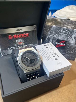Casio G-Shock GA2100 CasiOak Plateado