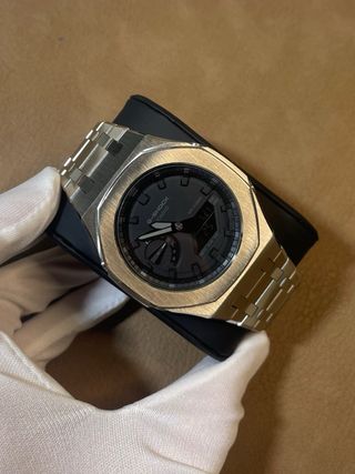 Casio G-Shock GA2100 CasiOak Plateado