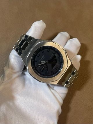 Casio G-Shock GA2100 CasiOak Plateado