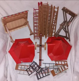 Playmobil 45 escaleras tienda tejados 158