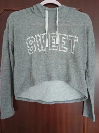 Camisola SWEET cinza e branca