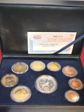 FNMT. Estuche Euroset 2002 Calidad Proof.