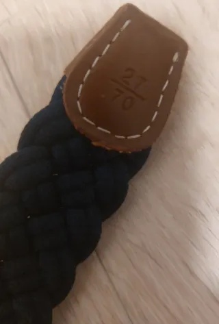 Cinturone intrecciato per bambini blu e marrone