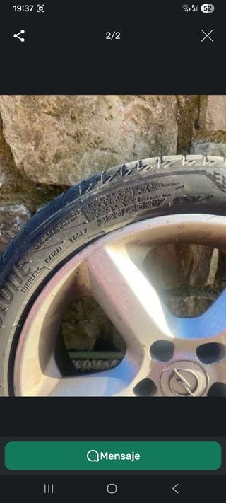 Llanta Astra H GTC R17 con neumático