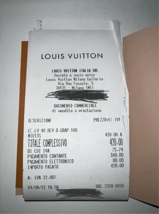 Cintura Louis Vuitton in pelle bianca e nera