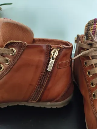 Botín Pikolinos Piel Marrón y Multicolor