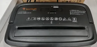 Trituradora de papel 8 hojas corte cruzado