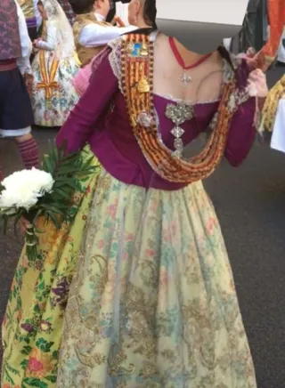 Vestido Fallera amarillo clarito OFERTA