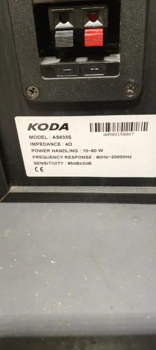 Casse audio KODA nere